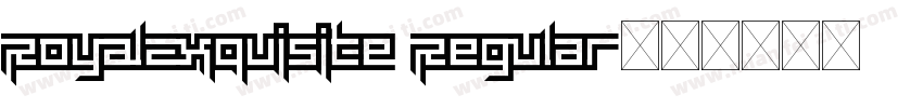 RoyalExquisite Regular字体转换